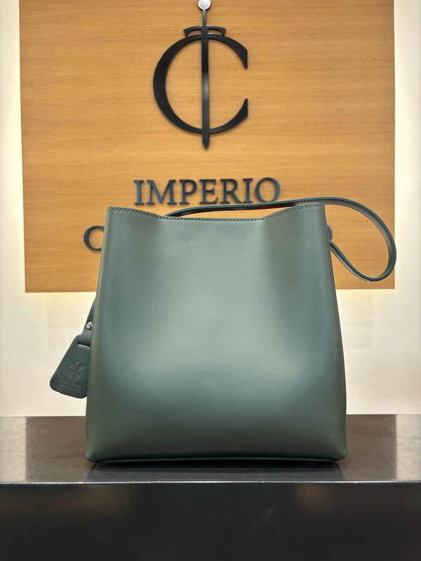 Bolso Shopping Cubo Piel Forest