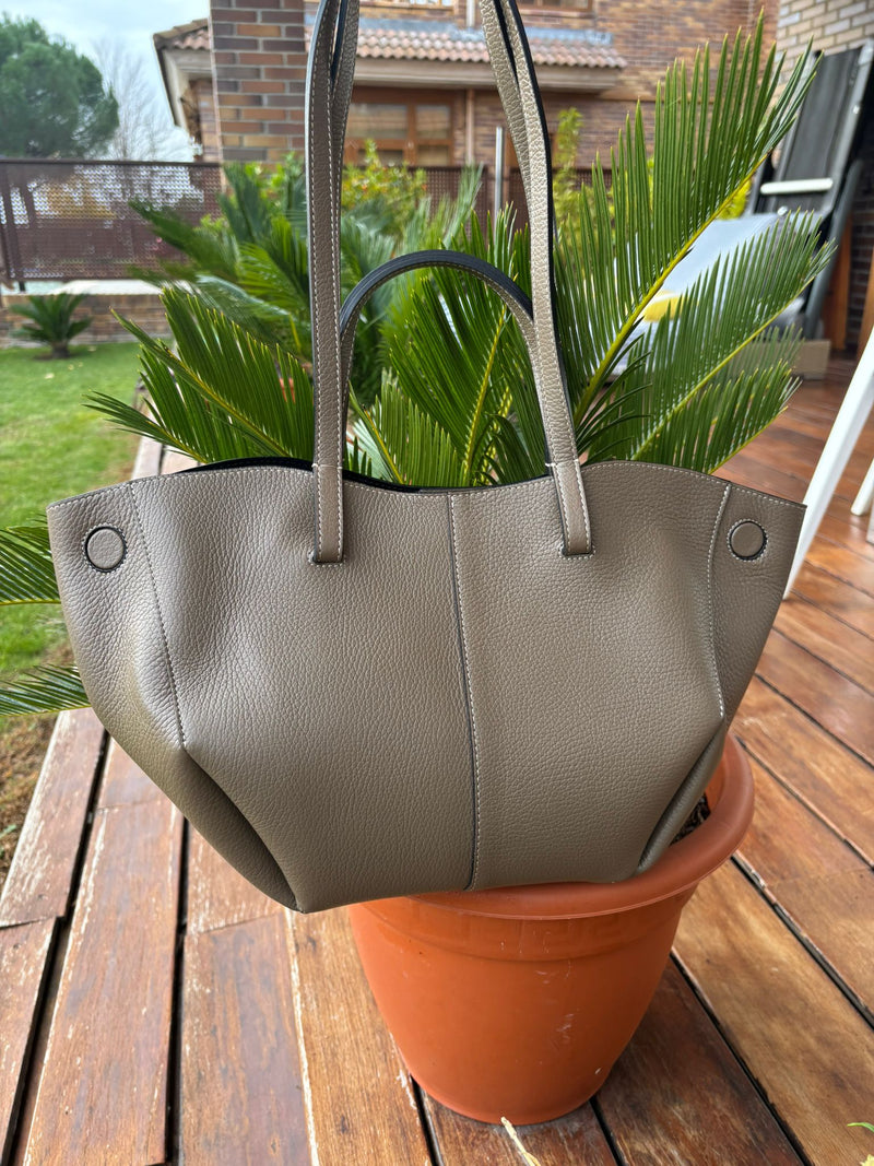 Bolso Paula Small Piel Taupe